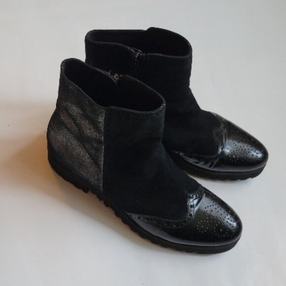 LUCA GROSSI WOMEN SUEDE BOOTIES SIZE 38 1/2 USED - Picture 3 of 14